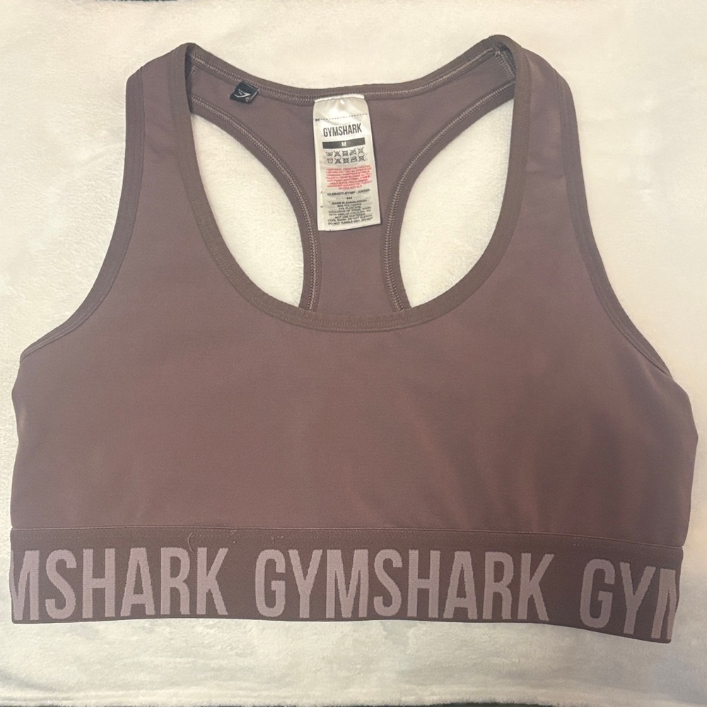 Gymshark Mauve Brown Racerback Sports Bra